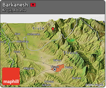 Satellite 3D Map of Barkanesh