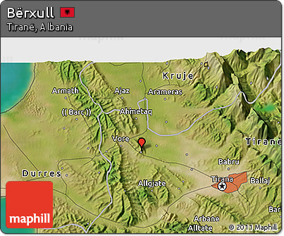 Satellite 3D Map of Bërxull
