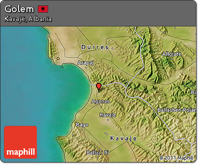 Satellite 3D Map of Golem