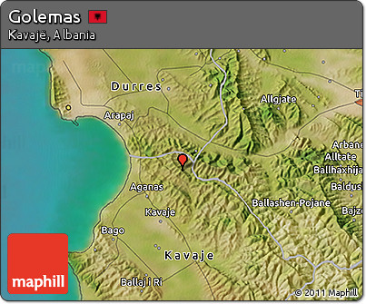 Satellite 3D Map of Golemas