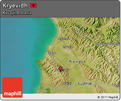 Satellite 3D Map of Kryevidh