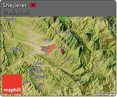 Satellite 3D Map of Shejleret