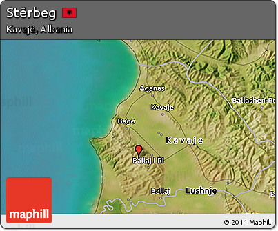 Satellite 3D Map of Stërbeg