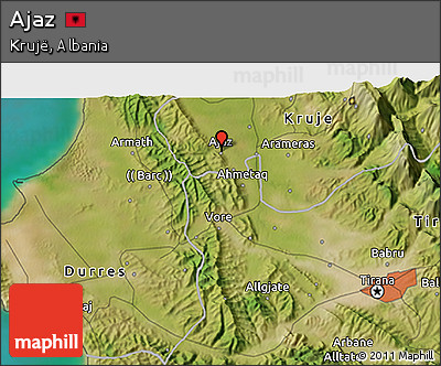 Satellite 3D Map of Ajaz