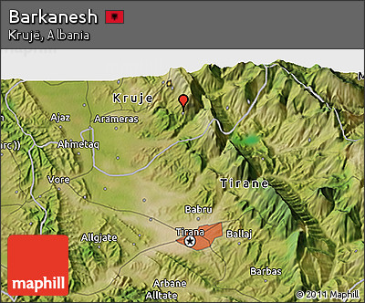 Satellite 3D Map of Barkanesh