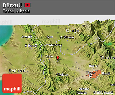 Satellite 3D Map of Bërxull