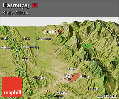 Satellite 3D Map of Hasmuçaj