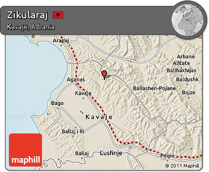 Shaded Relief 3D Map of Zikularaj