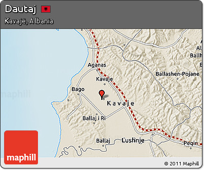 Shaded Relief 3D Map of Dautaj