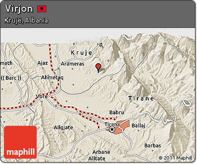 Shaded Relief 3D Map of Virjon