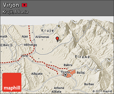 Shaded Relief 3D Map of Virjon