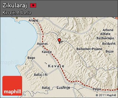 Shaded Relief 3D Map of Zikularaj