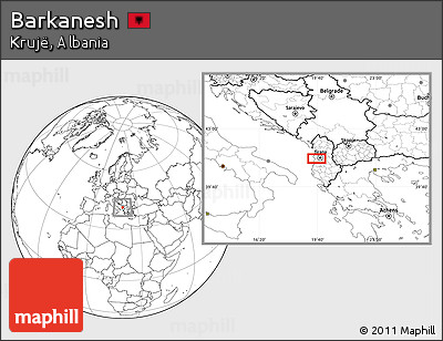 Blank Location Map of Barkanesh