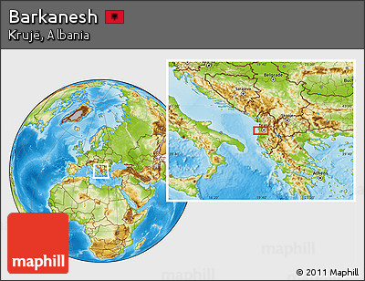 Physical Location Map of Barkanesh