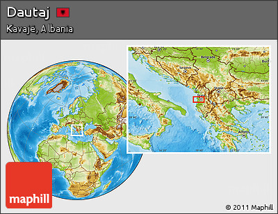 Physical Location Map of Dautaj
