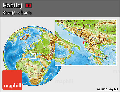Physical Location Map of Habilaj