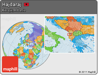 Political Location Map of Hajdaraj