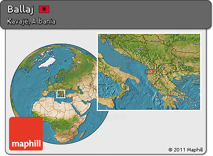 Satellite Location Map of Ballaj