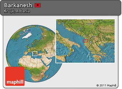 Satellite Location Map of Barkanesh