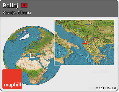 Satellite Location Map of Ballaj