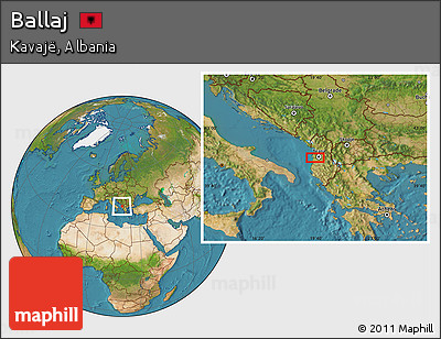 Satellite Location Map of Ballaj