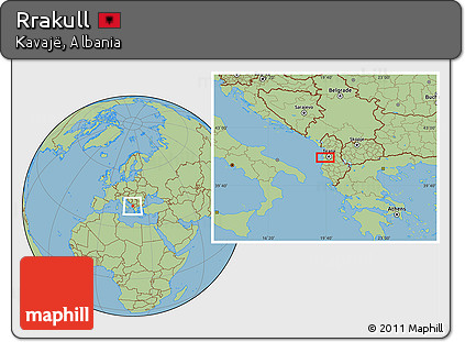 Savanna Style Location Map of Rrakull