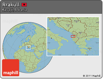 Savanna Style Location Map of Rrakull