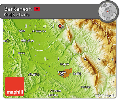 Physical Map of Barkanesh