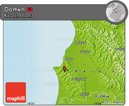 Physical Map of Domën