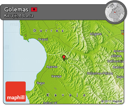 Physical Map of Golemas