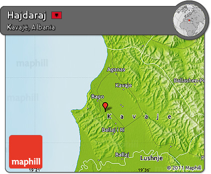 Physical Map of Hajdaraj