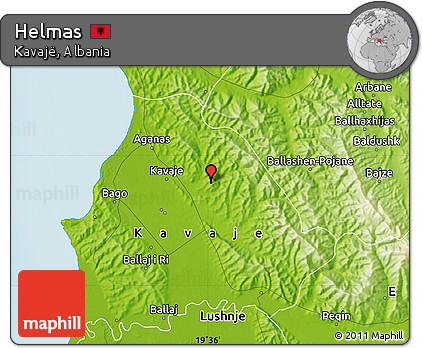 Physical Map of Helmas