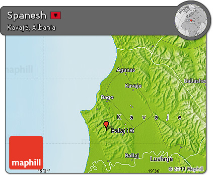 Physical Map of Spanesh
