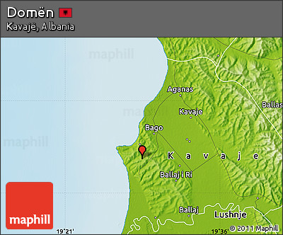 Physical Map of Domën