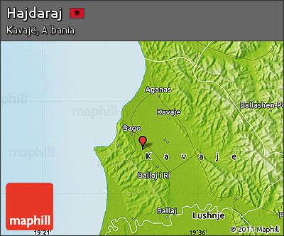 Physical Map of Hajdaraj