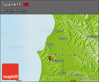Physical Map of Spanesh