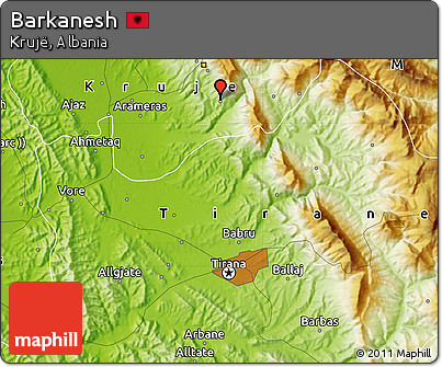 Physical Map of Barkanesh