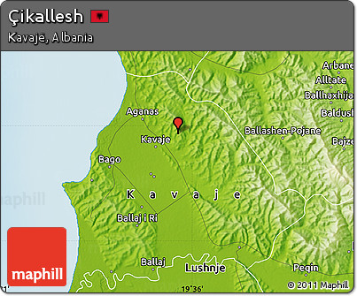 Physical Map of Çikallesh