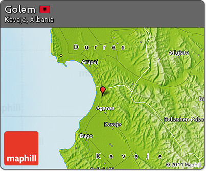 Physical Map of Golem