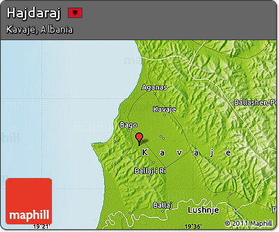 Physical Map of Hajdaraj