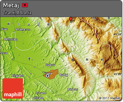 Physical Map of Metaj