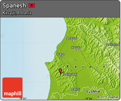 Physical Map of Spanesh