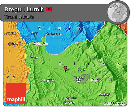 Political Map of Bregu I Lumit