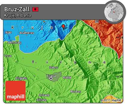 Political Map of Bruz-Zall