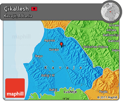 Political Map of Çikallesh
