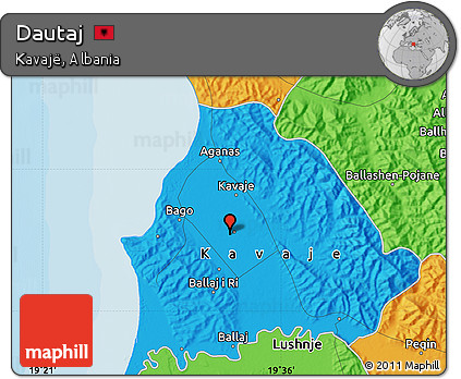 Political Map of Dautaj