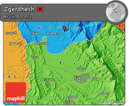 Political Map of Zgërdhesh