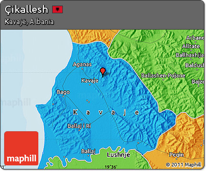 Political Map of Çikallesh