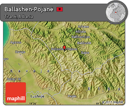 Satellite Map of Ballashen-Pojanë