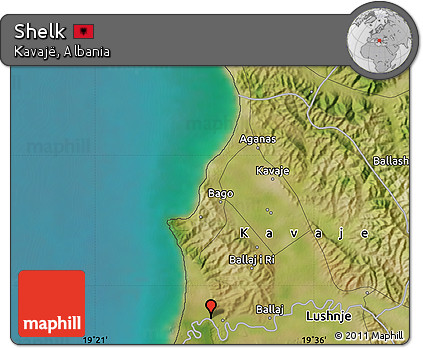 Satellite Map of Shelk